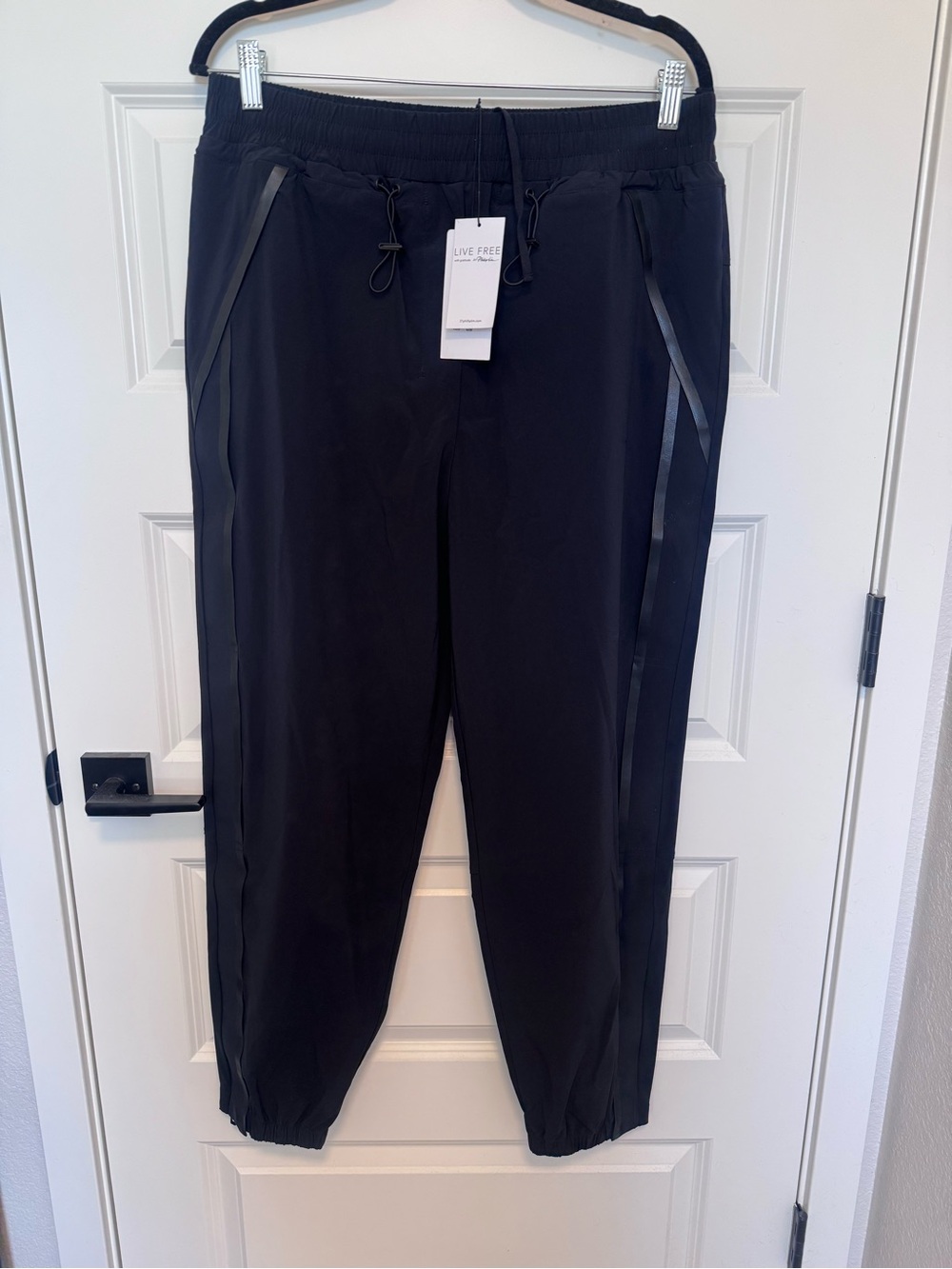 3.1 Phillip Lim Black Track-less Joggers with Side Tape NWT